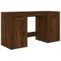 Brown oak plywood desk with cabinet by vidaXL, Desks - Ref: Foro24-3185438, Price: 138,75 €, Discount: %