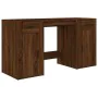 Schreibtisch aus braunem Eichensperrholz mit Schrank von vidaXL, Schreibtische - Ref: Foro24-3185438, Preis: 138,79 €, Rabatt: %