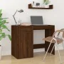 Schreibtisch aus braunem Eichensperrholz mit Schrank von vidaXL, Schreibtische - Ref: Foro24-3185438, Preis: 138,79 €, Rabatt: %