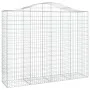 Gabion baskets 3 pcs arch shape iron 200x50x160/180 cm by vidaXL, Pots and planters - Ref: Foro24-3145704, Price: 407,84 €, D...