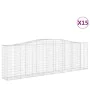 Gabionenkörbe 15 Stk. Bogenform Eisen 400x50x120/140cm von vidaXL, Töpfe und Pflanzgefäße - Ref: Foro24-3145978, Preis: 2,00 ...