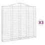 Gabionenkörbe 3 Stück Bogenform Eisen 200x30x180/200 cm von vidaXL, Töpfe und Pflanzgefäße - Ref: Foro24-3145515, Preis: 428,...