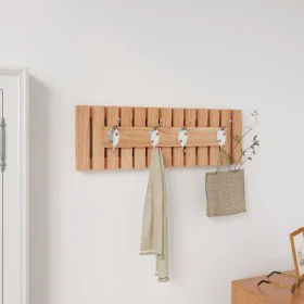 Solid walnut wood wall coat rack 42x8.5x14 cm by vidaXL, Towel racks - Ref: Foro24-350371, Price: 32,25 €, Discount: %