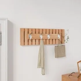 Wandgarderobe aus massivem Walnussholz, 42 x 8,5 x 14 cm von vidaXL, Handtuchhalter - Ref: Foro24-350371, Preis: 32,25 €, Rab...