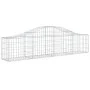 Gabion baskets 7 units, arched shape, iron, 200x30x40/60 cm by vidaXL, Pots and planters - Ref: Foro24-3145372, Price: 337,74...