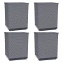 Planters 4 pcs dark gray polypropylene 30x30x37 cm by vidaXL, Pots and planters - Ref: Foro24-364185, Price: 96,97 €, Discoun...