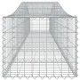Gabion baskets 3 pcs arch shape iron 400x50x40/60 cm by vidaXL, Pots and planters - Ref: Foro24-3145918, Price: 313,43 €, Dis...