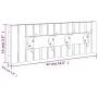 Solid walnut wood wall coat rack 42x8.5x14 cm by vidaXL, Towel racks - Ref: Foro24-350371, Price: 32,25 €, Discount: %