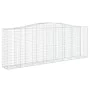 Gabionenkörbe, 15 Stück, Bogenform aus Eisen, 400 x 50 x 140/160 cm von vidaXL, Töpfe und Pflanzgefäße - Ref: Foro24-3145991,...