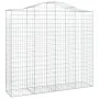 Gabion baskets 7 pcs arch shape iron 200x50x180/200 cm by vidaXL, Pots and planters - Ref: Foro24-3145729, Price: 926,55 €, D...