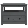 Solid gray pine wood coffee table 71x49x55 cm by vidaXL, Coffee table - Ref: Foro24-820938, Price: 104,87 €, Discount: %