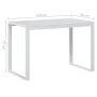 White chipboard computer desk 110x60x73 cm by vidaXL, Desks - Ref: Foro24-30197, Price: 125,17 €, Discount: %