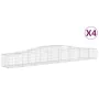 Gabionenkörbe 4 Stk. Bogenform Eisen 400x50x40/60 cm von vidaXL, Töpfe und Pflanzgefäße - Ref: Foro24-3145919, Preis: 451,69 ...