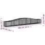 Gabionenkörbe 4 Stk. Bogenform Eisen 400x50x40/60 cm von vidaXL, Töpfe und Pflanzgefäße - Ref: Foro24-3145919, Preis: 451,69 ...