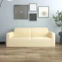 Elastic cover for 2-seater armchair in cream polyester jersey by vidaXL, Covers - Ref: Foro24-332945, Price: 20,36 €, Discoun...