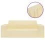 Elastic cover for 2-seater armchair in cream polyester jersey by vidaXL, Covers - Ref: Foro24-332945, Price: 20,36 €, Discoun...