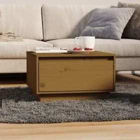 Solid honey brown pine wood coffee table 55x56x32 cm by vidaXL, Coffee table - Ref: Foro24-813408, Price: 56,19 €, Discount: %