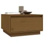 Mesa de centro madera maciza de pino marrón miel 55x56x32 cm de vidaXL, Mesas de centro - Ref: Foro24-813408, Precio: 56,18 €...