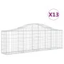 Gabion baskets 13 pcs arch shape iron 200x30x60/80 cm by vidaXL, Pots and planters - Ref: Foro24-3145399, Price: 1,00 €, Disc...