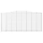 Gabion baskets 4 pcs arch shape iron 400x50x180/200 cm by vidaXL, Pots and planters - Ref: Foro24-3146010, Price: 1,00 €, Dis...