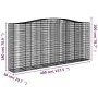 Gabion baskets 4 pcs arch shape iron 400x50x180/200 cm by vidaXL, Pots and planters - Ref: Foro24-3146010, Price: 1,00 €, Dis...