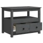 Mesa de centro de madera maciza de pino gris 71x49x55 cm de vidaXL, Mesas de centro - Ref: Foro24-820938, Precio: 105,04 €, D...