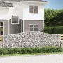 Gabion baskets 3 pcs arch shape iron 400x50x120/140 cm by vidaXL, Pots and planters - Ref: Foro24-3145970, Price: 566,29 €, D...