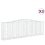 Gabionenkörbe 3 Stück Bogenform Eisen 400x50x120/140 cm von vidaXL, Töpfe und Pflanzgefäße - Ref: Foro24-3145970, Preis: 566,...