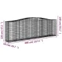 Gabion baskets 3 pcs arch shape iron 400x50x120/140 cm by vidaXL, Pots and planters - Ref: Foro24-3145970, Price: 566,29 €, D...