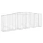 Gabion baskets 9 pcs arch shape iron 400x50x120/140 cm by vidaXL, Pots and planters - Ref: Foro24-3145976, Price: 1,00 €, Dis...