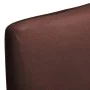 Elastische geradlinige Stuhlhülle 4 Stück braun von vidaXL, Abdeckungen - Ref: Foro24-131426, Preis: 14,98 €, Rabatt: %