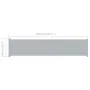 Retractable side awning for patio gray 140x600 cm by vidaXL, Umbrellas - Ref: Foro24-313373, Price: 84,10 €, Discount: %