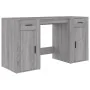 Sonoma grauer Sperrholzschreibtisch mit Schrank von vidaXL, Schreibtische - Ref: Foro24-3185437, Preis: 162,26 €, Rabatt: %