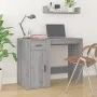 Sonoma gray plywood desk with cabinet by vidaXL, Desks - Ref: Foro24-3185437, Price: 155,26 €, Discount: %