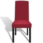 Straight elastic chair cover 4 units burgundy by vidaXL, Covers - Ref: Foro24-131420, Price: 16,92 €, Discount: %
