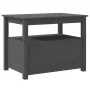 Mesa de centro de madera maciza de pino gris 71x49x55 cm de vidaXL, Mesas de centro - Ref: Foro24-820938, Precio: 105,04 €, D...