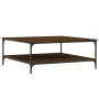 Oak brown engineered wood coffee table 100x100x40 cm by vidaXL, Coffee table - Ref: Foro24-832847, Price: 84,10 €, Discount: %