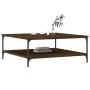 Oak brown engineered wood coffee table 100x100x40 cm by vidaXL, Coffee table - Ref: Foro24-832847, Price: 84,10 €, Discount: %