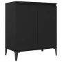 Schwarzes Sperrholz-Sideboard 60x35x70 cm von vidaXL, Sideboards - Ref: Foro24-806077, Preis: 63,07 €, Rabatt: %