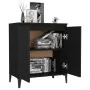 Schwarzes Sperrholz-Sideboard 60x35x70 cm von vidaXL, Sideboards - Ref: Foro24-806077, Preis: 63,07 €, Rabatt: %