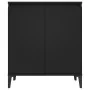 Schwarzes Sperrholz-Sideboard 60x35x70 cm von vidaXL, Sideboards - Ref: Foro24-806077, Preis: 63,07 €, Rabatt: %