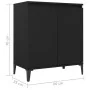 Schwarzes Sperrholz-Sideboard 60x35x70 cm von vidaXL, Sideboards - Ref: Foro24-806077, Preis: 63,07 €, Rabatt: %