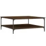Mesa de centro madera de ingeniería marrón roble 100x100x40 cm de vidaXL, Mesas de centro - Ref: Foro24-832847, Precio: 84,10...