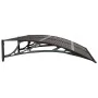 Marquesina de puerta policarbonato negro 150x100 cm de vidaXL, Toldos - Ref: Foro24-153573, Precio: 76,34 €, Descuento: %