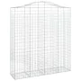 Gabionenkörbe 4 Stück bogenförmiges Eisen 200x50x220/240 cm von vidaXL, Töpfe und Pflanzgefäße - Ref: Foro24-3145768, Preis: ...