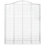 Gabionenkörbe 4 Stück bogenförmiges Eisen 200x50x220/240 cm von vidaXL, Töpfe und Pflanzgefäße - Ref: Foro24-3145768, Preis: ...