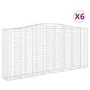 Gabionenkörbe 6 Stück bogenförmiges Eisen 400x50x180/200 cm von vidaXL, Töpfe und Pflanzgefäße - Ref: Foro24-3146012, Preis: ...
