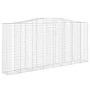 Gabion baskets 6 pcs arch shape iron 400x50x180/200 cm by vidaXL, Pots and planters - Ref: Foro24-3146012, Price: 1,00 €, Dis...