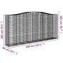 Gabion baskets 6 pcs arch shape iron 400x50x180/200 cm by vidaXL, Pots and planters - Ref: Foro24-3146012, Price: 1,00 €, Dis...