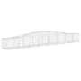 Gabion baskets 2 pcs arc shape iron 400x50x40/60 cm by vidaXL, Pots and planters - Ref: Foro24-3145917, Price: 209,75 €, Disc...